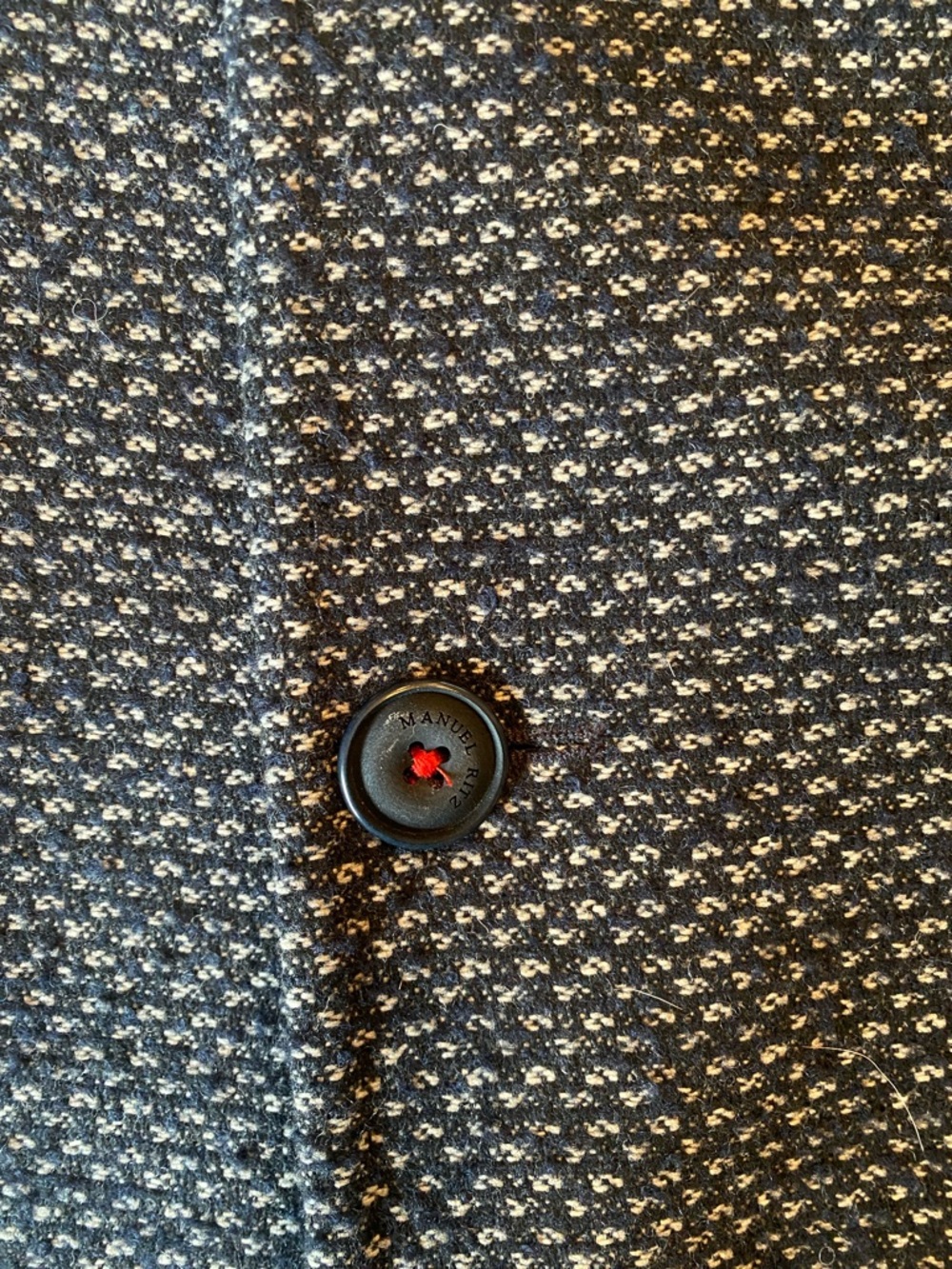 Manuel Ritz Textured Gray Overcoat for men size 42 - Picture 6 of 9